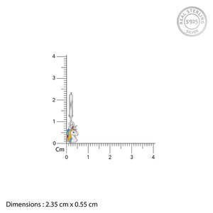 Pendientes plateados de unicornio para niños, diseño bonito, joyería para niños - Product Image 6