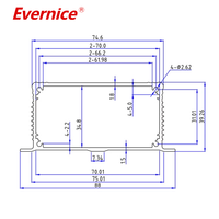 Boîtier en aluminium anodisé pour usinage CNC Boîtiers d'instruments électroniques Boîte de jonction Boîtier PCB