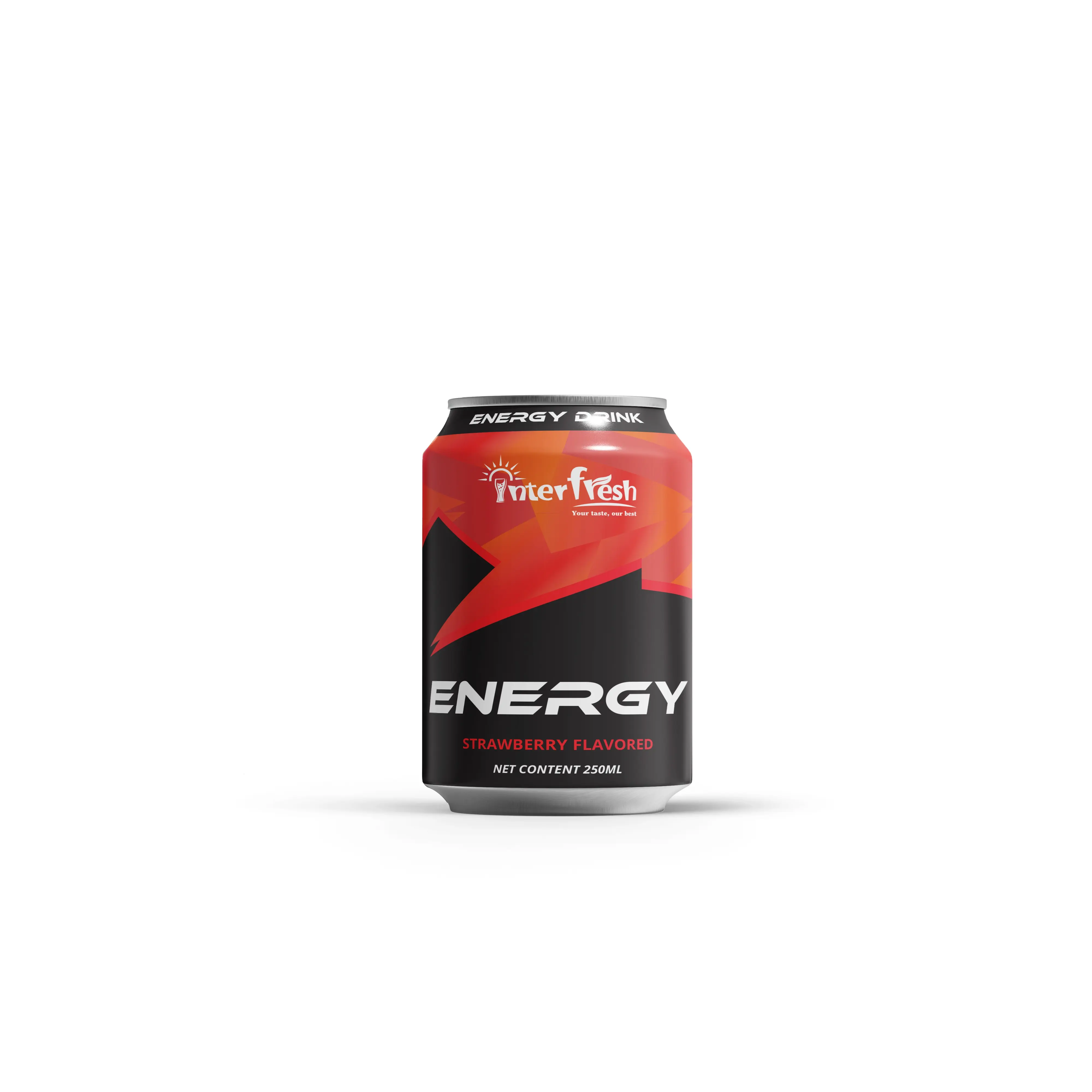Strawberry Flavor Energy Drink Taurine Can (Tinned) Instant Beverage Natural Caffeine Daily Energy Drinks