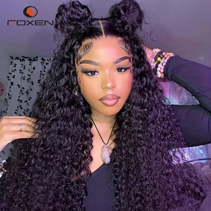 American Wholesale Price Curly Lace Front Perucas para Mulheres Negras Peruca Frontal Raw Cabelo Humano Kinky Curly Glueless Full Hd Lace Wig