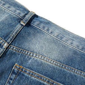 กางเกงขาสั้นผ้ายีนส์ผ้าคอตตอนสำหรับ100% กางเกงขาสั้นดีไซน์ทึบล่าสุดโลโก้ออกแบบได้ตามต้องการ - Product Image 4