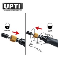 Tournevis rapide à entraînement hexagonal en polypropylène de haute qualité fabriqué à Taïwan par UPTI, finition chromée, 1/4'' (6,3 mm), pour bricolage industriel OEM