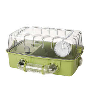 Jaula Grande de Plástico Transparente de Lujo para Hámster con Bandeja de Plástico - Product Image 1