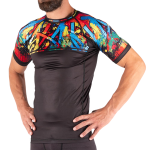 High Quality <b>Mens</b> Rash Guard Custom Sublimation Sleeves Your Logo & Design Made in Pakistan - Product Image 2