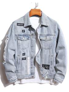 La mejor chaqueta vaquera para hombre Tendencias Vintage desgastada Versatilidad elegante y duradera Dominando el aspecto Chaquetas vaqueras para hombre - Product Image 2