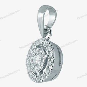 จี้เงินสีขาวสีทองโมอิสซาไนท์จี้ฮิปฮอปสร้อยคอทันสมัยจี้ทรงกลมสองรูปแบบจี้ได้รับการรับรองจากกรา - Product Image 3