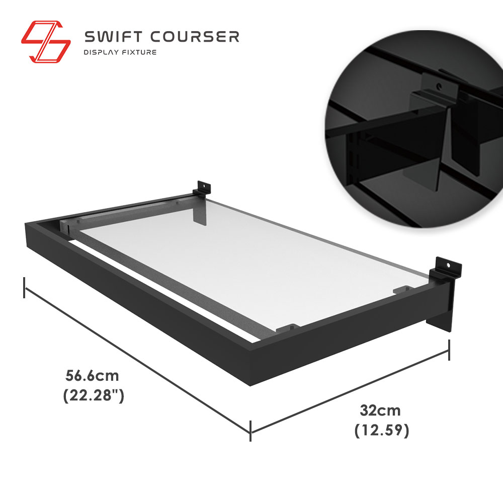 Frame (Black) + Acrylic Shelf