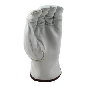 Gants de conduite en peau de chèvre avec doublure résistante aux coupures Grands gants de jardinage durables de protection des mains de sécurité industrielle robustes - Product Image 3
