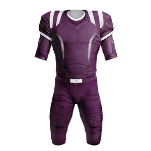 Maillot de football américain très vendu, ensemble uniforme de haute qualité, 100% polyester respirant, short d'été imprimé, entraînement sportif - Product Image 6