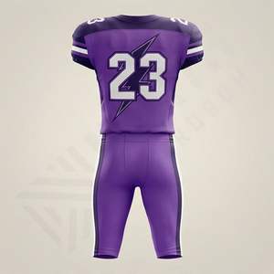 Uniforme de football américain sur mesure, nouveau design OEM, respirant, logo personnalisé, sublimation, compression pour les jeunes, vêtements d'équipe de performance - Product Image 2