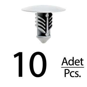 Clips de capot en feutre - Gris - 10 pièces pour Renault Megane, Nissan - Product Image 1