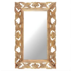 Espejo de Pared con Marco Tallado de Madera de Mango, Hecho a Mano, de Calidad de Exportación, Moderno, Ecológico, para Dormitorio, Sala de Estar u Hotel - Product Image 1