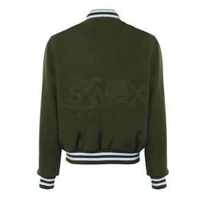 Veste d'hiver de style universitaire ajustée de qualité supérieure avec logo personnalisé, vêtements de mode, manches longues, veste d'hiver de style universitaire ajustée - Product Image 2