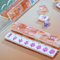 Tapis de Mahjong Deluxe à Livraison Rapide, Haute Densité, Compatible Mahjong Américain, 160 Tuiles pour Journée de Jeu Festive, Facile à Jouer