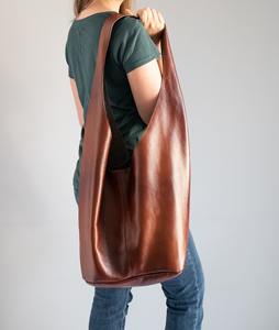 Bolso de hombro Hobo de cuero genuino con estilo para mujer, bolsos cruzados de gran capacidad, nueva moda, 2017 - Product Image 1