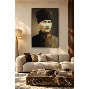 Portrait de Fida Atatrk en uniforme militaire avec Kalpak, impression sur toile - Product Image 3
