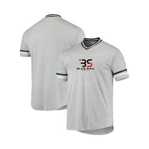 Maillots de baseball entièrement personnalisables avec logos d'équipe, noms de joueurs et numéros personnalisés disponibles dans plusieurs styles et ajustements - Product Image 5