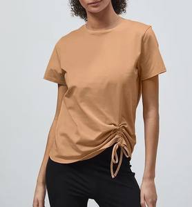 Nouvel arrivage Personnaliser la conception T-shirt pour femmes à col rond et manches courtes, coupe régulière, vêtements de mode, vêtements de sport, tenue d'été - Product Image 5