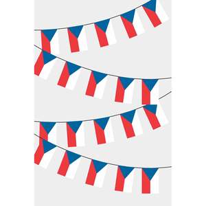 Digital Printing Czech Republic Rectangle Flag <b>Banners</b> - Product Image 1