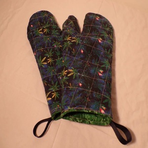 100% coton durable réutilisable écologique en gros en Inde tous les travaux d'hiver utilisent des mitaines de four à imprimé floral de feuille de haute qualité - Product Image 6