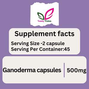 Vanity Vision Ganoderma Capsules Private Label Herbal <b>Supplement</b> Natural Wellness Energy Support Daily <b>Nutrition</b> Adults - Product Image 2