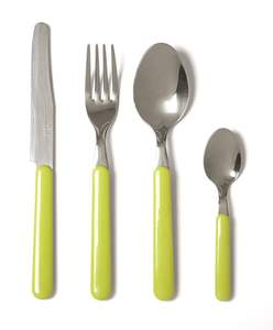 Juego de Cubiertos con Mango de Resina y Cubiertos Metálicos para Hogar, Hotel, Restaurante, Incluye Cuchara para Regalos, Juego de Cubiertos para Bodas y Eventos - Product Image 1