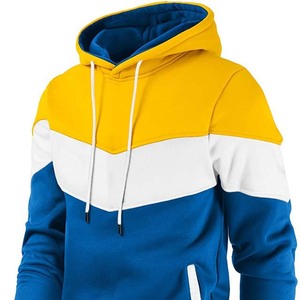 OEM personalizado 100% algodón pulóver sudaderas con capucha para los hombres de alta calidad sudaderas de invierno contraste Color básico nuevas sudaderas con capucha de moda - Product Image 3