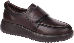 VOYAGER Chaussures décontractées tendance pour femme en cuir véritable avec fermeture Velcro, semelle intermédiaire EVA amortie et semelle extérieure en caoutchouc, antidérapantes, collection automne/hiver - Product Image 1
