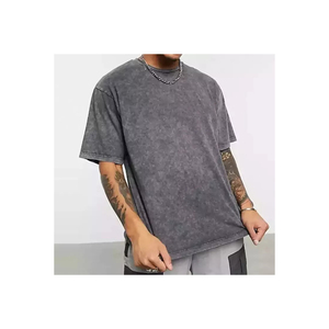 เสื้อยืดโอเวอร์ไซส์แบบถัก ผ้าโพลีเอสเตอร์/คอตตอน ระบายอากาศได้ดี เป็นมิตรกับสิ่งแวดล้อม คุณภาพสูง ปรับแต่งได้ ไซส์พลัสสำหรับทุกเพศ - Product Image 1