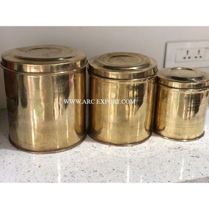 Décor de cuisine poli or vintage Conteneurs de stockage des aliments Qualité supérieure Différentes tailles Pots de thé et de café de luxe New Look - Product Image 1