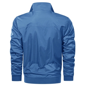 Chaqueta Bomber Impermeable de Alta Calidad, Cómoda, Cortavientos, Cálida, Ecológica, con Cierre, Forro de Poliéster Estampado, Cuello Alto - Product Image 6