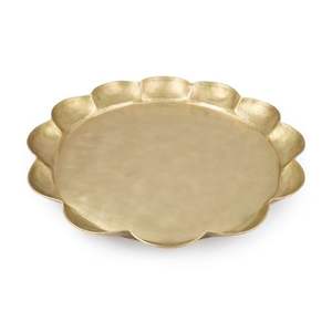 ถาดเสิร์ฟพร้อมมือจับสีทองดีไซน์หรูหราทันสมัยเหมาะสำหรับโต๊ะอาหารโอกาสพิเศษในโอกาสสำนักงานและที่บ้าน - Product Image 6