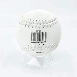 Bola Softball permainan olahraga PVC putih 12 inci resmi kustom