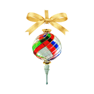 ลูกบอลแก้วปักลายมือแบบอียิปต์ ของตกแต่งคริสต์มาสสไตล์โมเดิร์น - Product Image 1