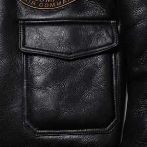 Novedad de 2024, chaqueta de invierno hecha a medida para hombre, piel bordada, lana, cuero, cuello levantado, cremallera completa, servicio informal OEM - Product Image 6