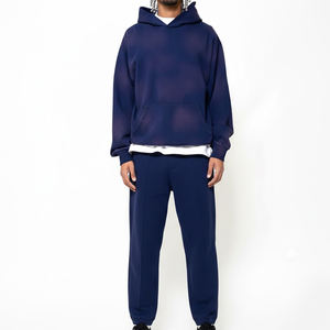 Meilleurs fabricants de vêtements : Survêtements délavés pour hommes, prix de gros, vêtements décontractés, survêtement uni et vierge pour hommes, en vente - Product Image 1