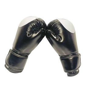 Guantes de Boxeo de Cuero PU Personalizados al por Mayor, Negros, Guantes de Combate de Muay Thai MMA - Product Image 3