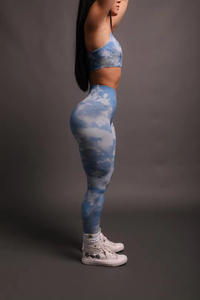 Ensemble de vêtements de sport 2 pièces pour femmes de qualité supérieure Logo personnalisé haut court Leggings écologiques grande taille Design sexy pour Yoga Fitness - Product Image 2