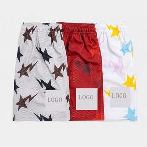 กางเกงขาสั้นผ้าตาข่ายสำหรับผู้ชายกางเกงขาสั้นสำหรับฤดูร้อนใหม่ฤดูร้อนคุณภาพสูงมีซิปกระเป๋าด้านข้างดีไซน์เท่สำหรับผู้ชาย - Product Image 5