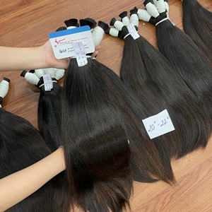 Paquetes de cabello humano al por mayor extensiones de cabello vietnamita crudo sin procesar cabello a granel sin trama para trenzar y blanquear - Product Image 1
