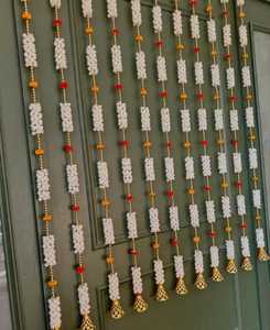 Mogra สายดอกมะลิปอมปอมระฆังสตริง nikah พาร์ทิชันมุสลิมตกแต่งฉากหลังงานแต่งงานเทรนด์ตกแต่งเทศกาลปาร์ตี้ - Product Image 4