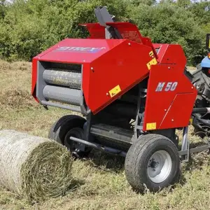 Tractor Mounted Hay Straw And Grass Press Round Baler Machine Hay And Grass Baler Agricultural