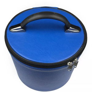 Fez Cap Case Imitation Cuir Bleu Élégant Fez Chapeau De Stockage Maçonnique Regalia Top Qualité Sur Mesure Cown Cap Cases - Product Image 3