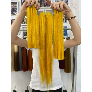 Raw Cuticle Aligned Virgin Human Hair Bundles Vendors Wholesale <b>Top</b> Grade Bone Straight Hair Vietnamese Double Drawn Human Hair - Product Image 1