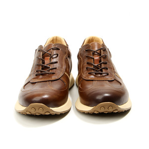 Olunpo รองเท้าลำลองผู้ชาย, รองเท้าผ้าใบหนังม้าฟอกหนังแท้วินเทจแฟชั่นเก่า - Product Image 3