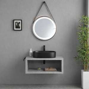 Portasciugamani da Bagno in Acciaio Inox Nero Opaco Koricini, Design Italiano per Mobili da Bagno - Product Image 2