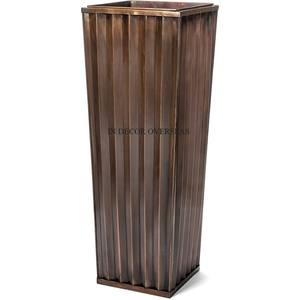 Aspecto llamativo de Metal galvanizado Antiguo Diseñador elegante Tamaño grande Forma redonda Jardín y decoración del hogar Suministros de maceta - Product Image 4