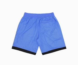 Pantalones Cortos de Baloncesto de Malla con Bloques de Color en Zigzag Personalizados, Azul, Verde, Amarillo, Negro, Ribete, Ropa Deportiva Transpirable para Hombre, Gimnasio o Casual - Product Image 2