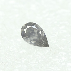 Diamante de Corte Brillante Modificado en Forma de Pera, Color Gris Fantasía, Certificado por GIA, 1.23 Ct. - Product Image 5