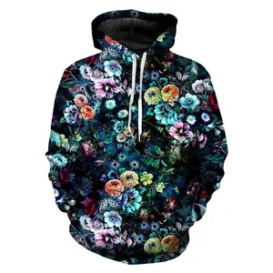 Wholesale 2024 Arrival Men Fully Sublimation Printed Pullover Hoodies For Sale With Kangaroo Pocket Men Sublimated Hoodies